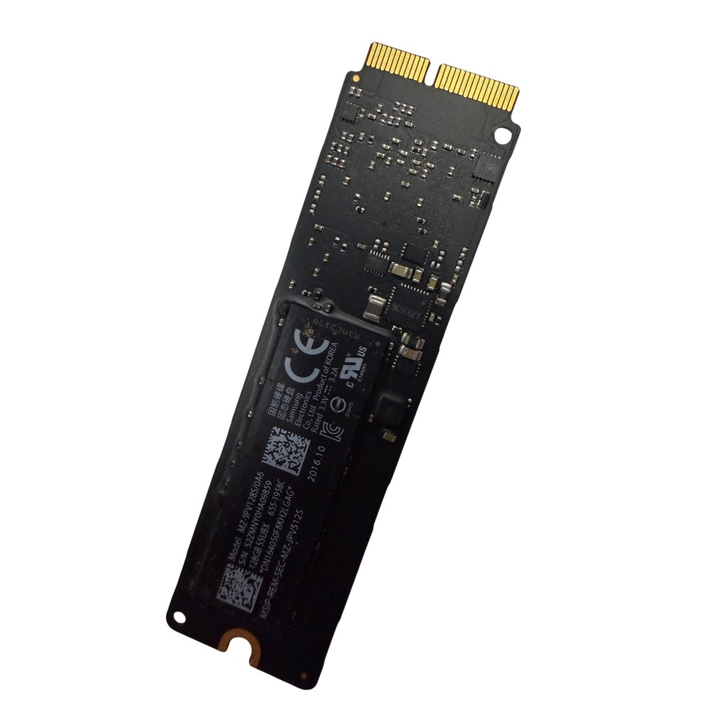 Samsung 128GB SSD MacBook Pro Air MZ-JPV128S/0A6 655-1958C 12+16  Flash Storage